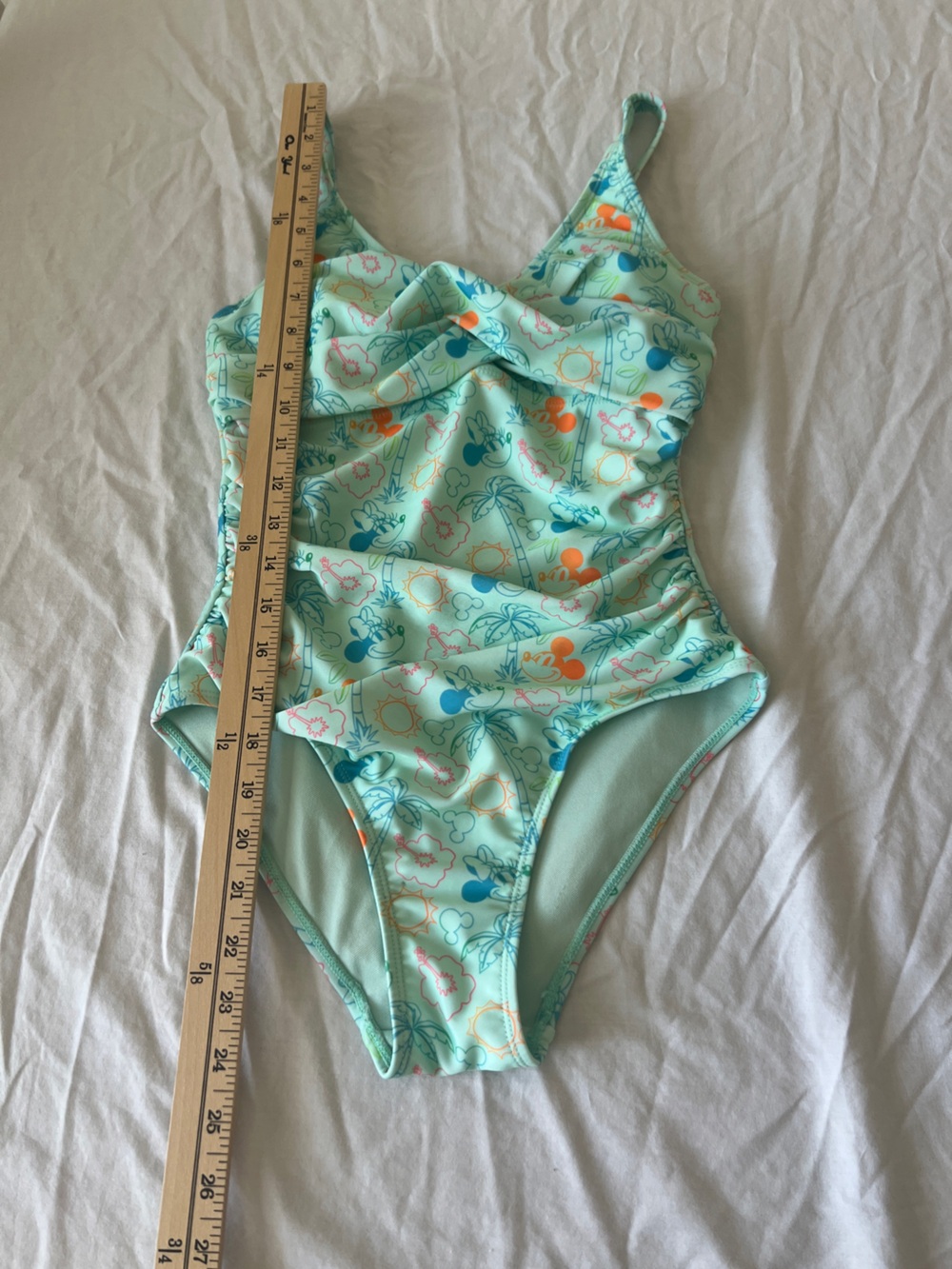 Disney Minnie & Mickey Mouse Tropical Print Womens Swimsuit Size XS - Picture 15 of 15